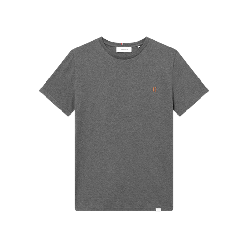Les Deux Nørregaard T-shirt, Charcoal Melange/Orange, L