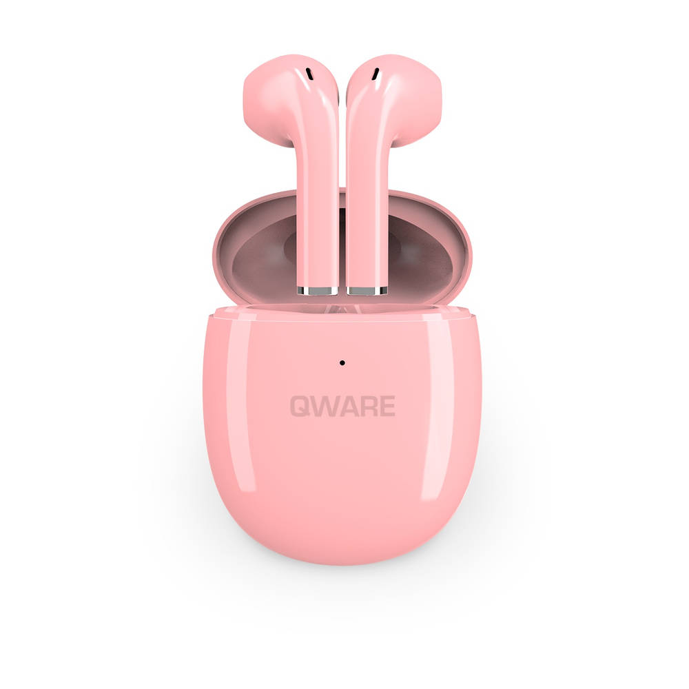 Qware Sound True draadloze oordopjes - roze