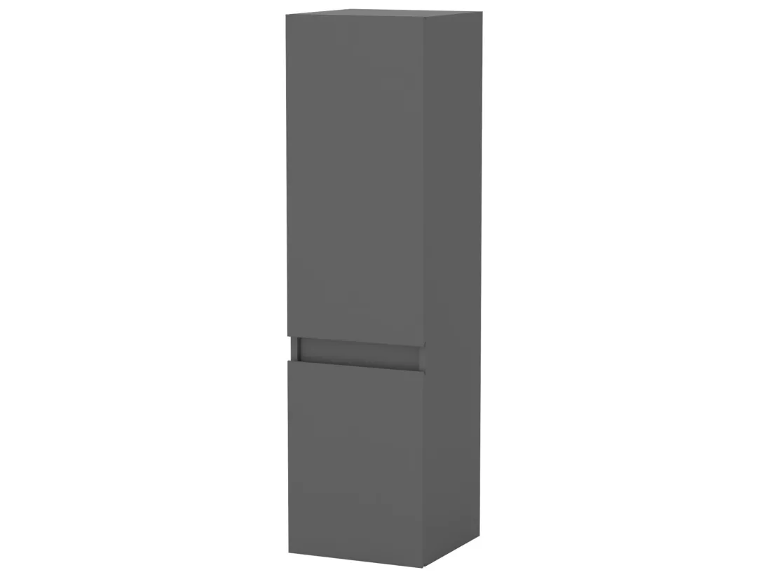 Meuble salle de bain anthracite meuble colonne salle de bain à suspendre 30x30x110(L*W*H)cm