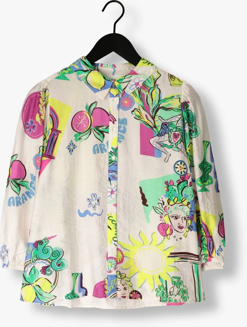 POM AMSTERDAM witte pom amsterdam blouse sicilian love blouse