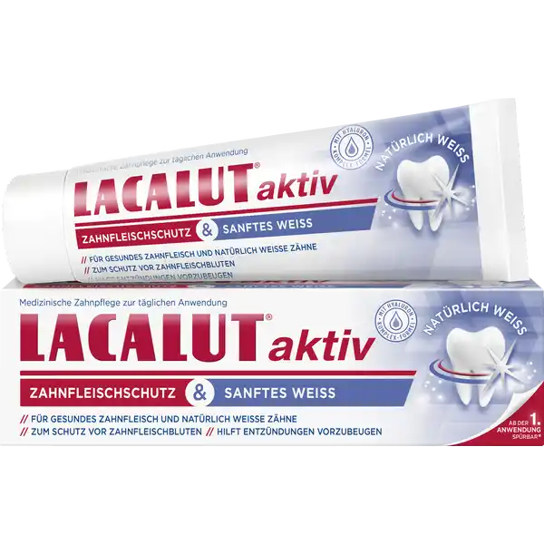 aktiv medizinische Zahncreme Zahnfleischschutz & sanftes Weiss