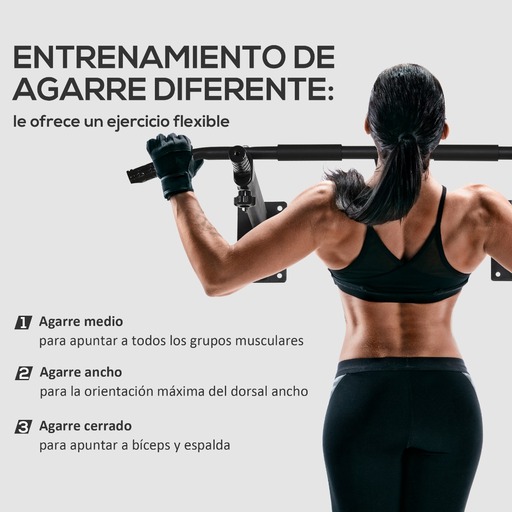 Barra Dominadas Pared Homcom Máx. 150 Kg