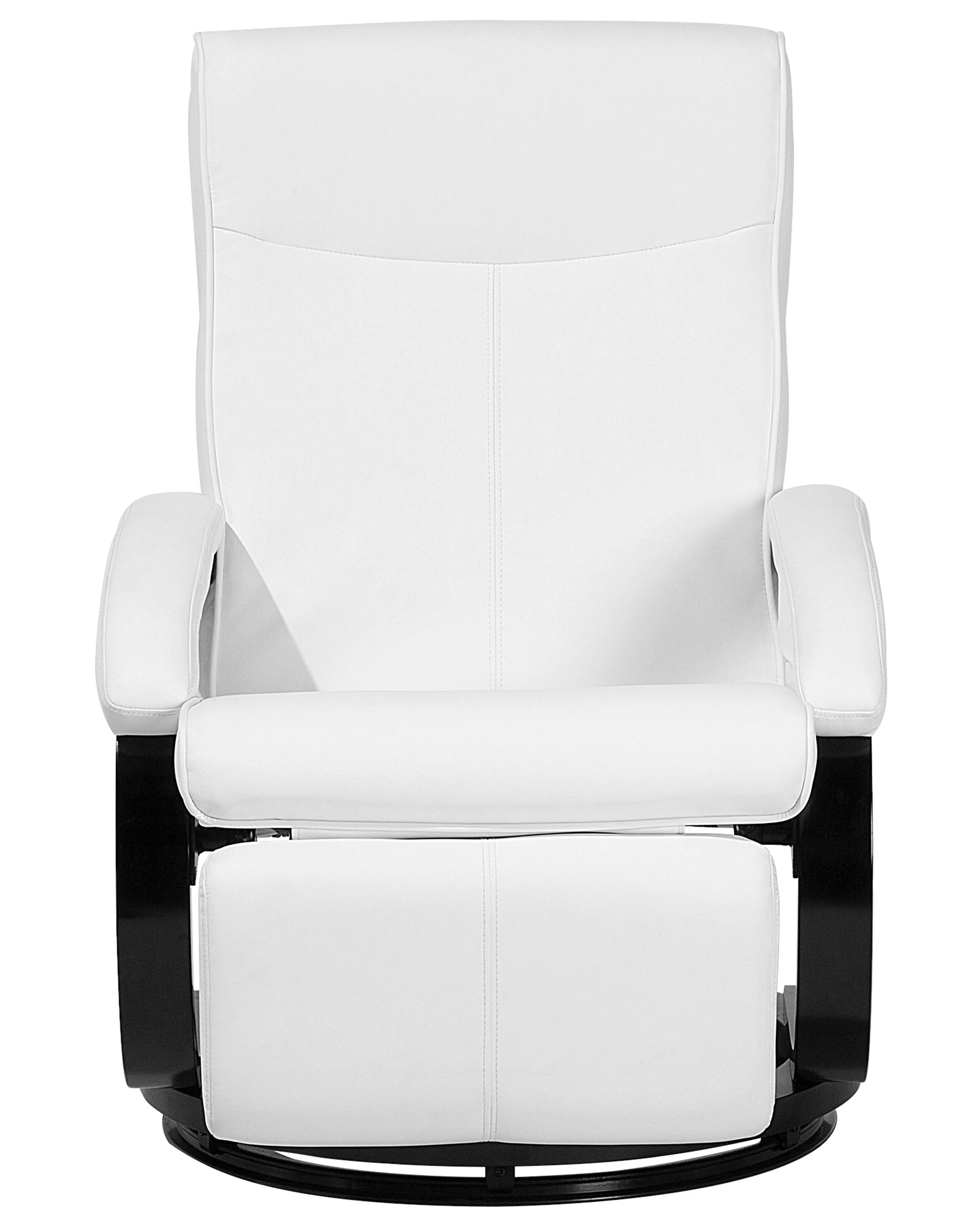 Relaxfauteuil MIGHT inclusief voetensteun Kunstleer Wit