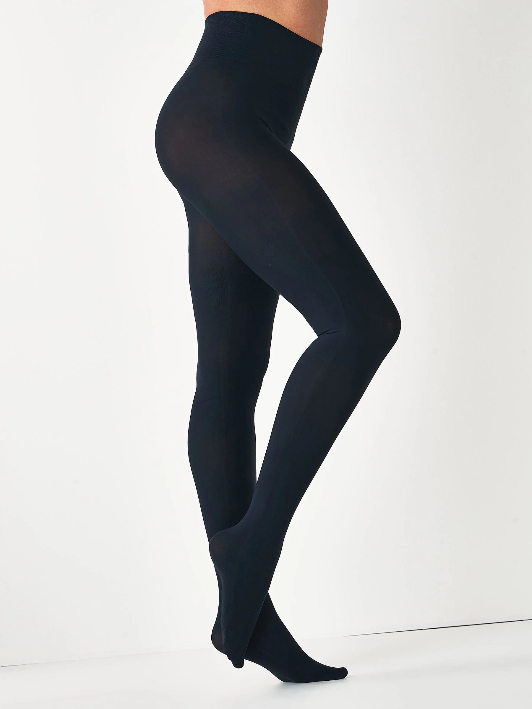 Marineblauw - Set van twee 100 denier Ultimate Comfort panty's