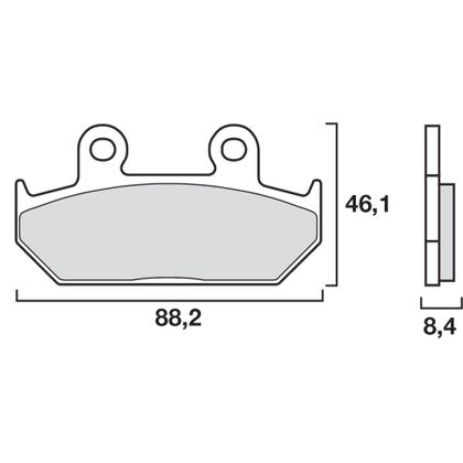 Plaquettes de freins Brembo Sinter Métal Fritté avant