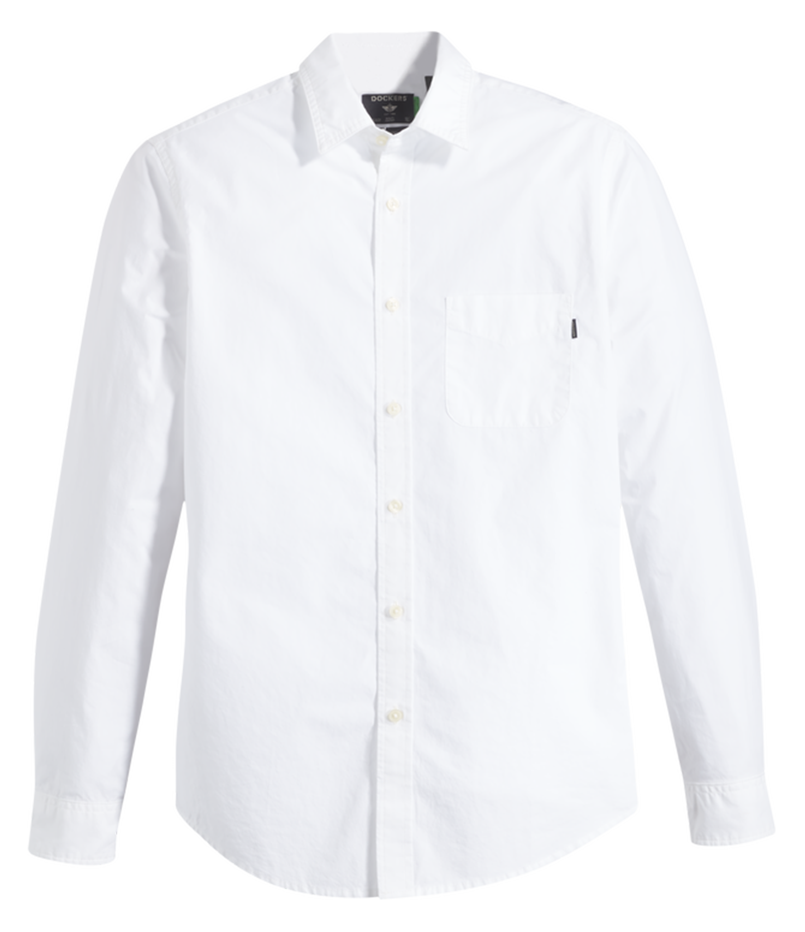 Chemise slim-fit à rayures en coton mélangé| Blanc