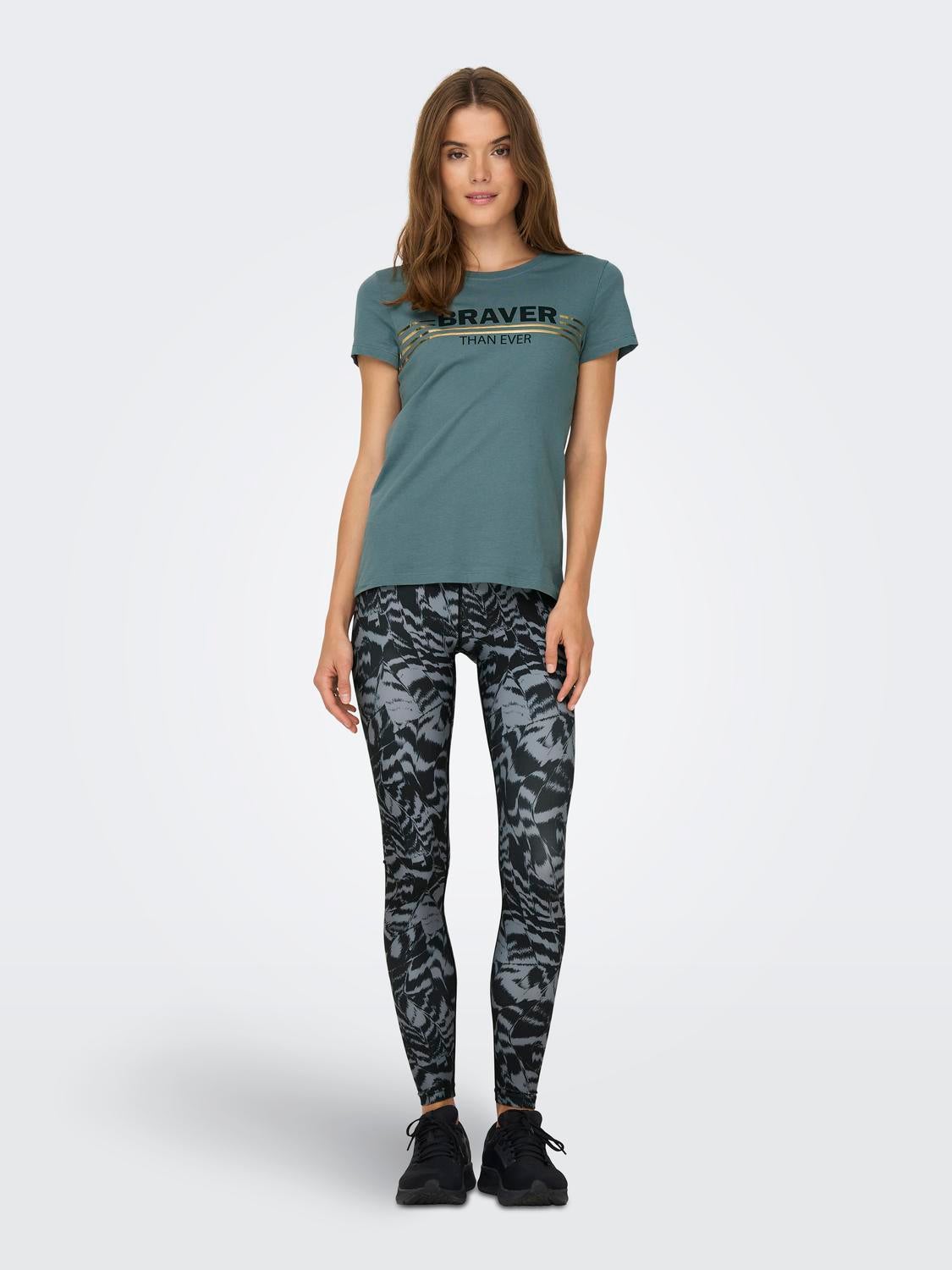 ONPDENA-1 Hohe Taille Enger Schnitt Sportleggings Black