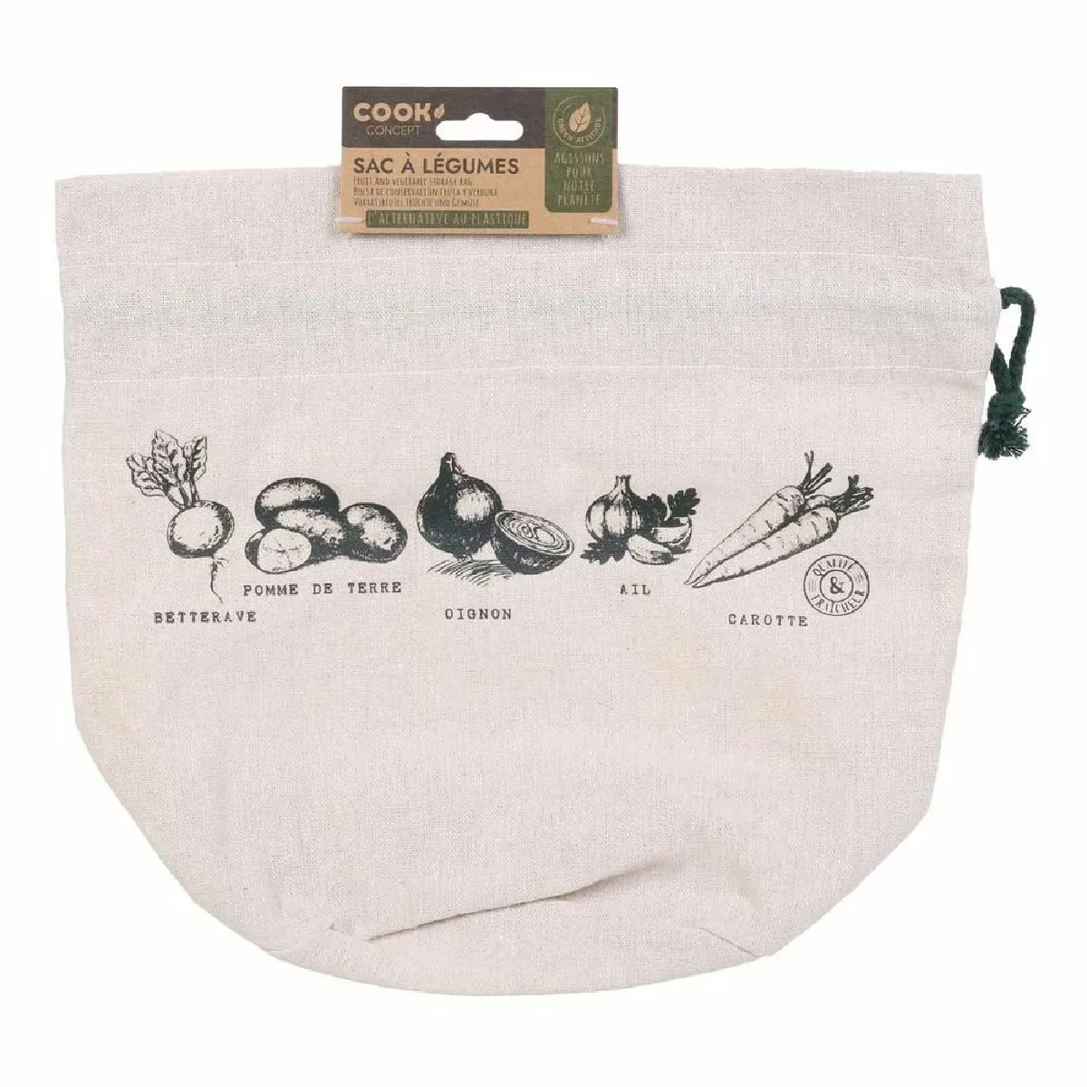 Cook Concept Sac à Légumes Réutilisable