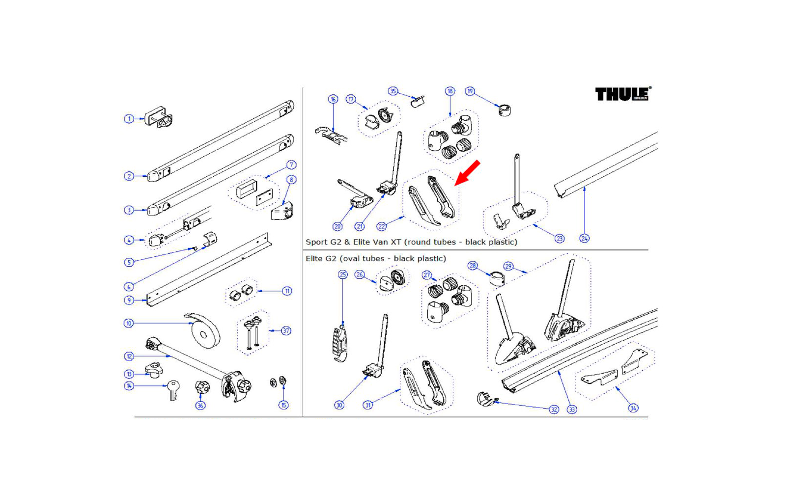 ELITE G2 HINGE COVERS BLACK (1L+1R)