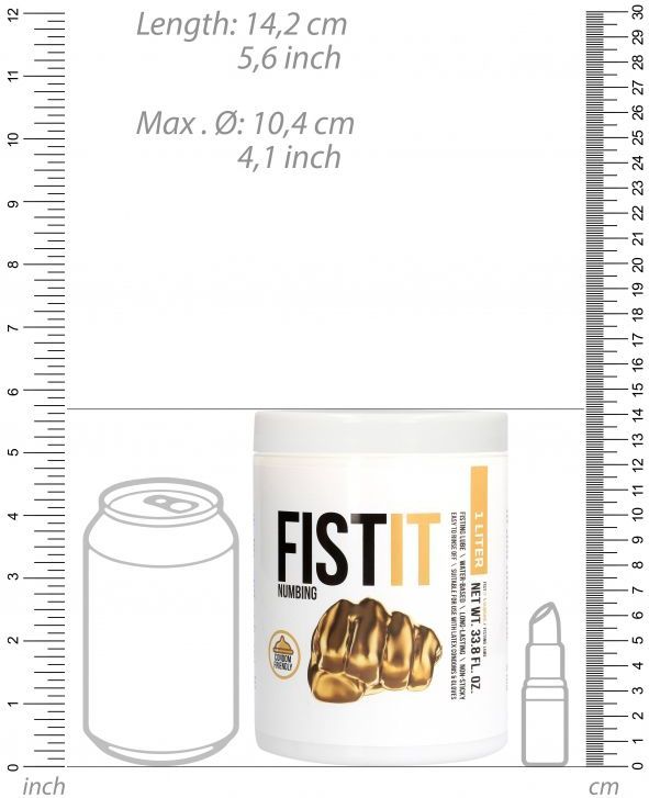 Fistit - Numbing Verdovend Glijmiddel - 1000 ml