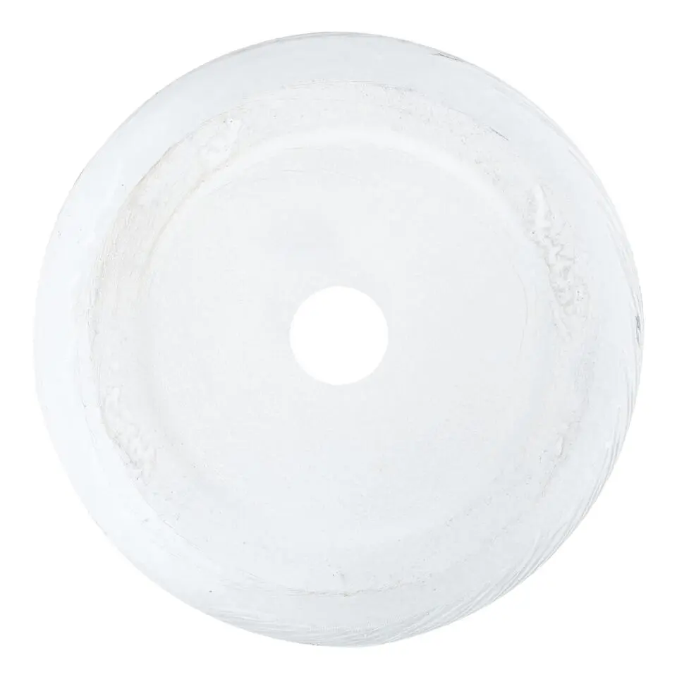 FTERO - Bloempot - Wit - 25 x 25 x 14 cm - Kleivezel