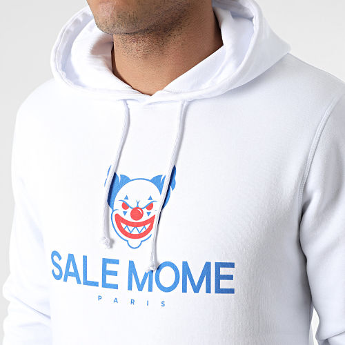 Sweat Capuche Clown Blanc
