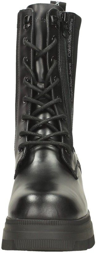Calvin Klein Chunky Combat Laceup Zip zwart