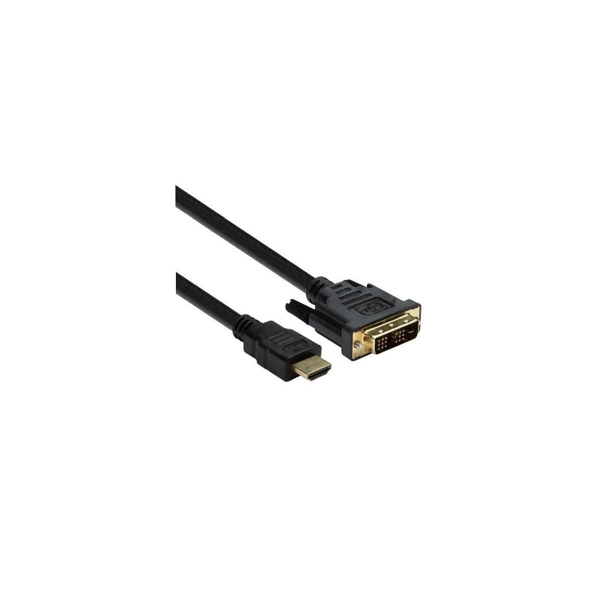 NÖRDIC 3M kabel HDMI Høy hastighet til DVI-D Single Link 18 + 1 Oppløsning 1920x1200 60Hz 5.1gbps Ren kobber 99,99%