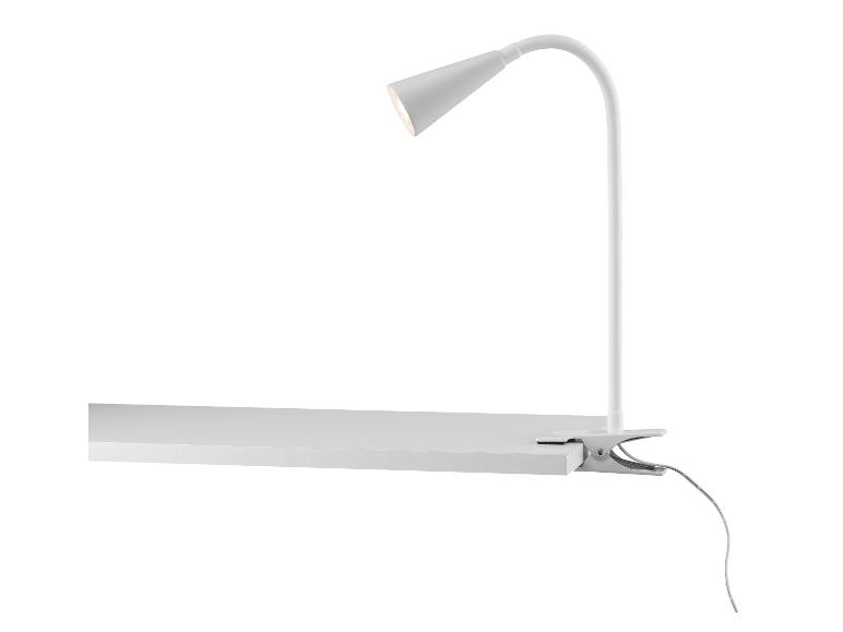 LED-klemlamp met flexibele metalen hals