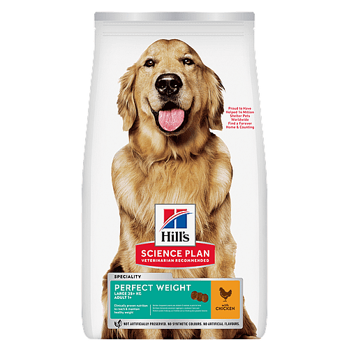Hill's Science Plan Perfect Weight Large Breed Adult Hondenvoer Kip