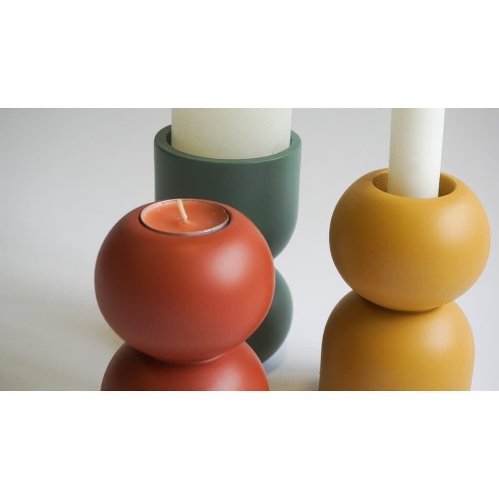 LEMON LILY Candleholder 3-in-1 low - Green