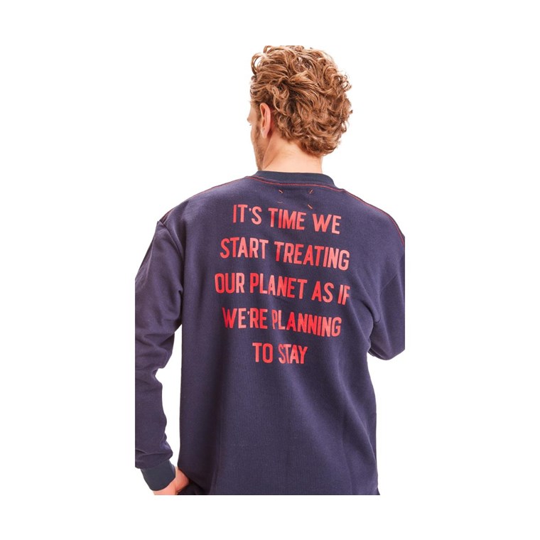 KnowledgeCotton Apparel Reborn Elm Printed Sweater Men