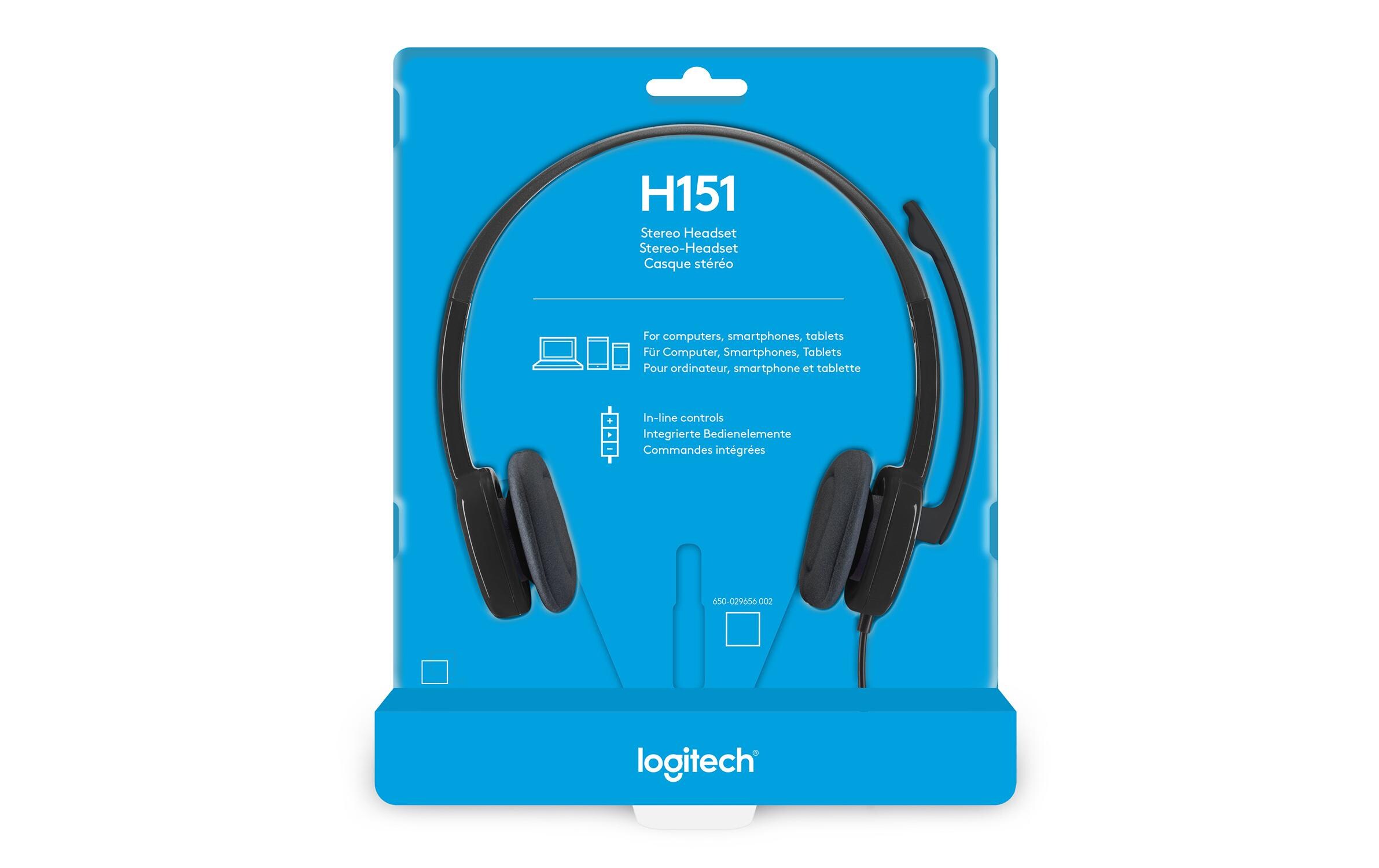 Headset H151 StereoStereo-Headset mit Rauschunterdrückung und Kabelfernbedienung