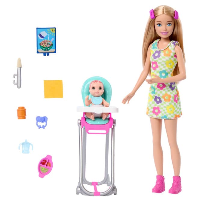 Barbie - Skipper Blond - Babysitter Spielset