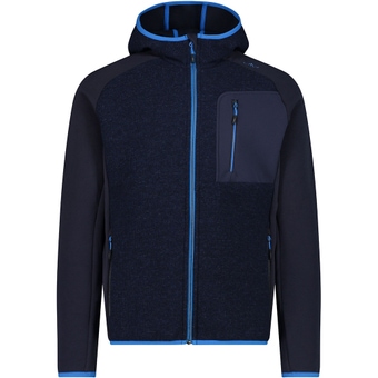 CMP Wooltech Hood Fleecejacke Black Blue Herren