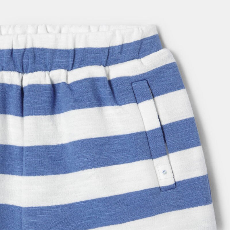 Short en molleton de coton bio bleu mixte Absorba Bleu