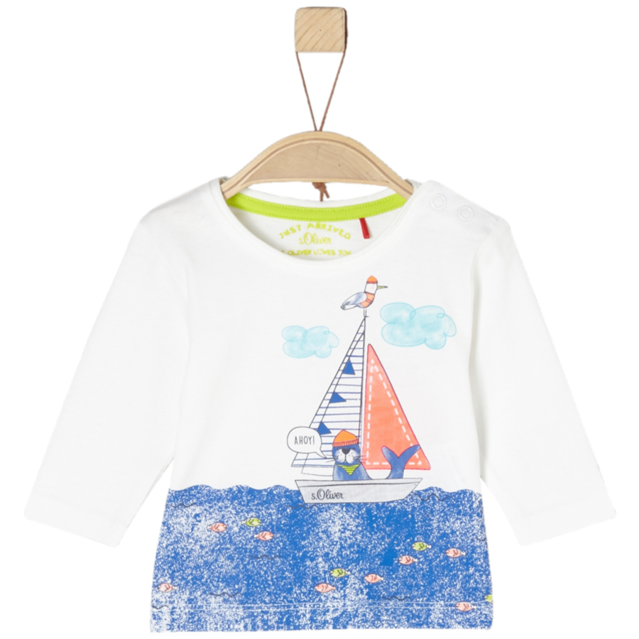 s.Oliver Boys Langarmshirt ecru