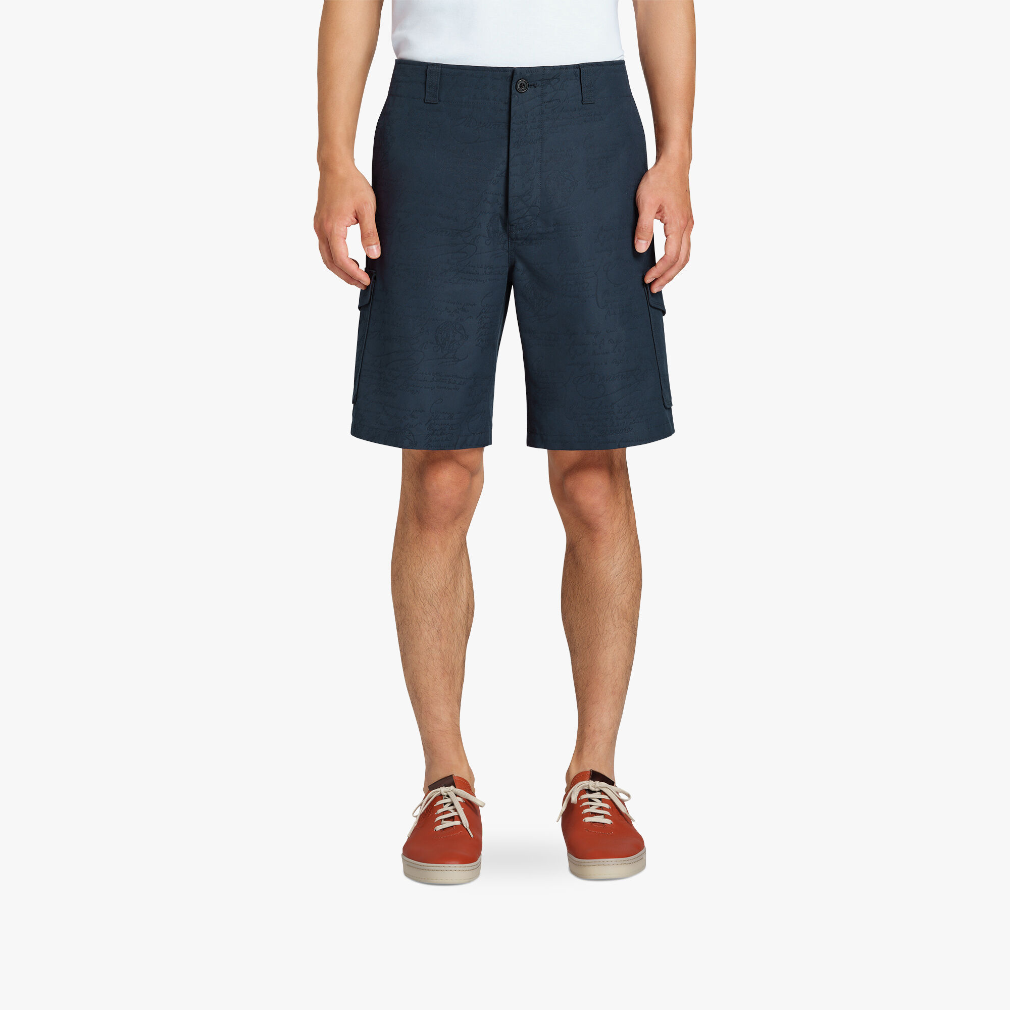 Short Cargo En Coton Scritto