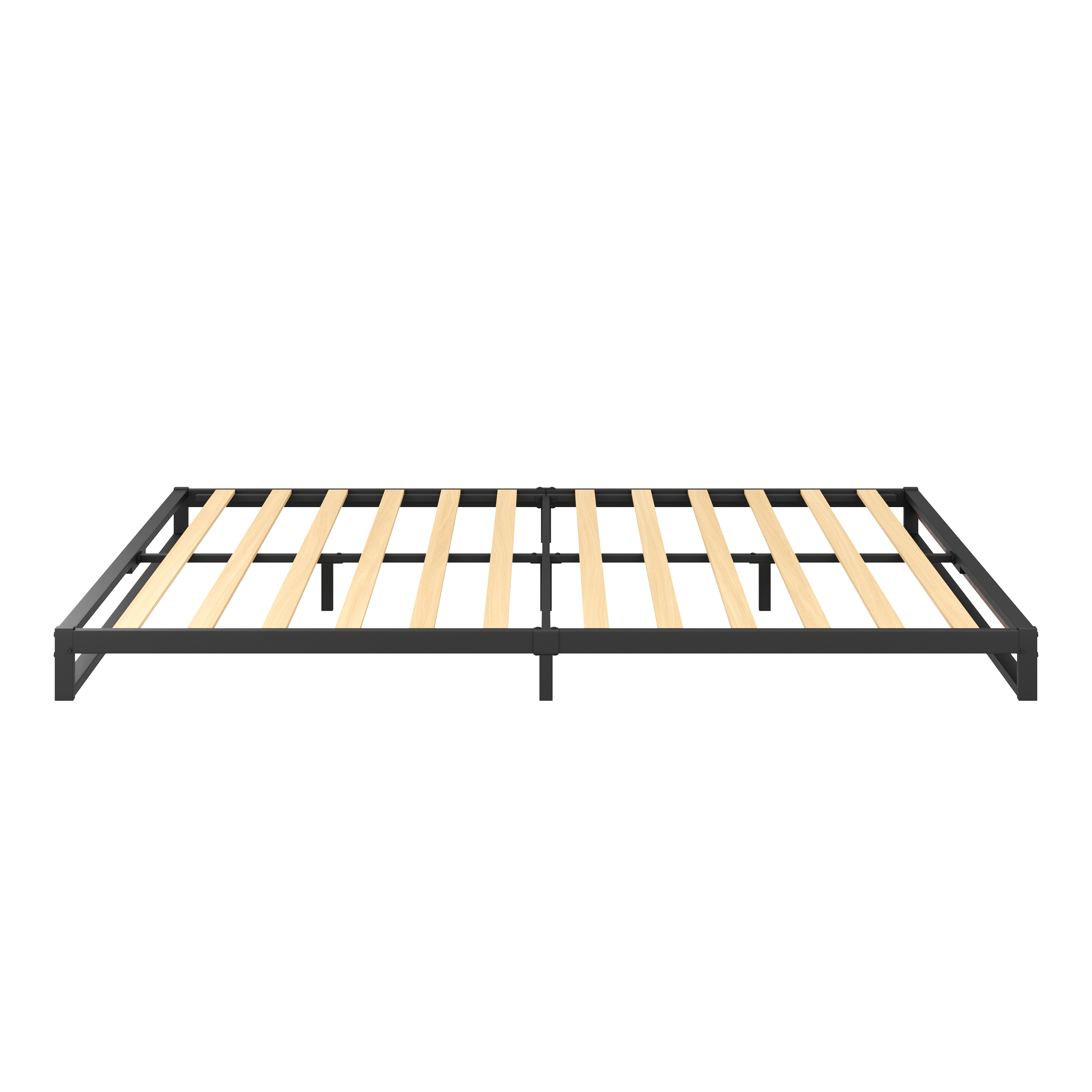 Metallbett HERTA 140 x 200 cm schwarz/natur