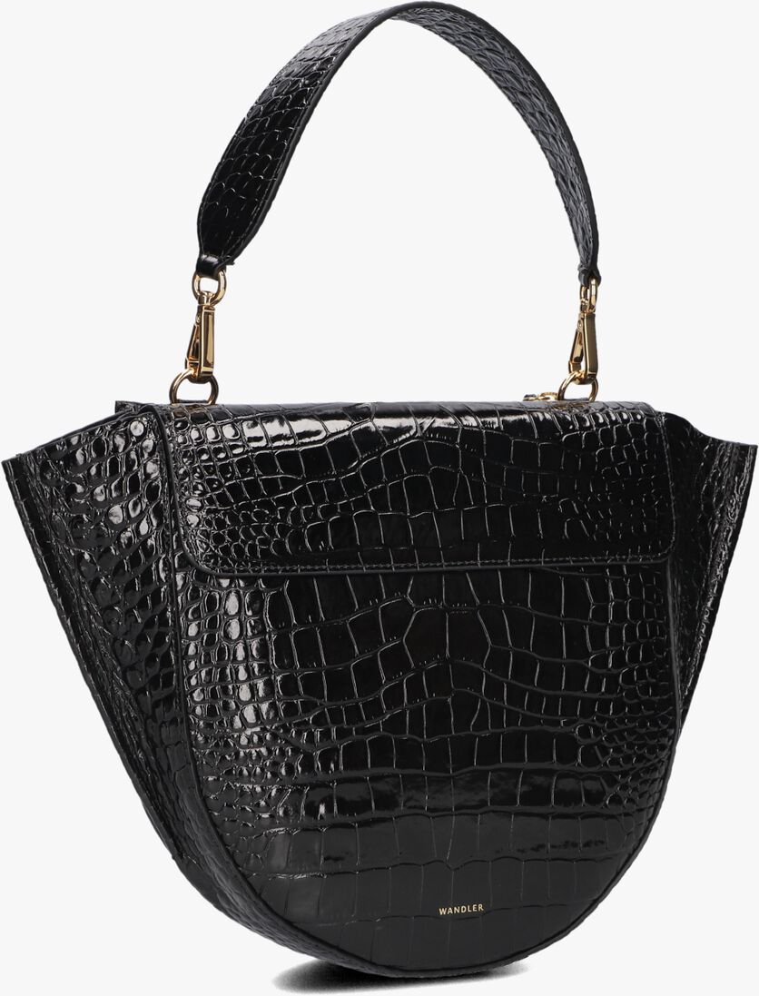 zwarte wandler handtas hortensia bag medium
