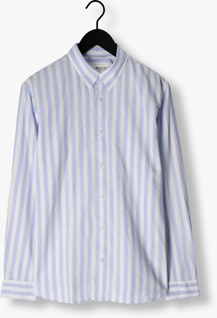 SELECTED HOMME blauwe selected homme klassiek overhemd slhslimnew-linen shirts ls classic w