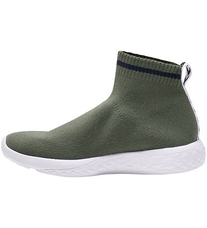 Hummel Schuhe - HMLTerrafly Sock Runner Jr - Deep Lichen Green