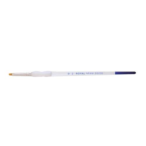 Royal & Langnickel Soft-Grip Gold-Taklon Pinsel, Schattierer kurz, Serie SG155