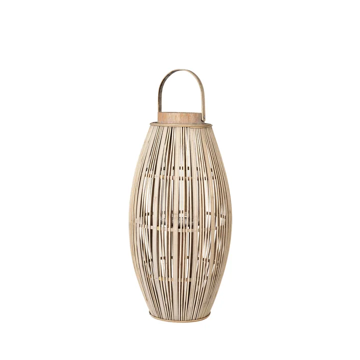 Broste Copenhagen - Aleta Bambus Laterne, Ø 31,5 x H 62,5 cm, natur