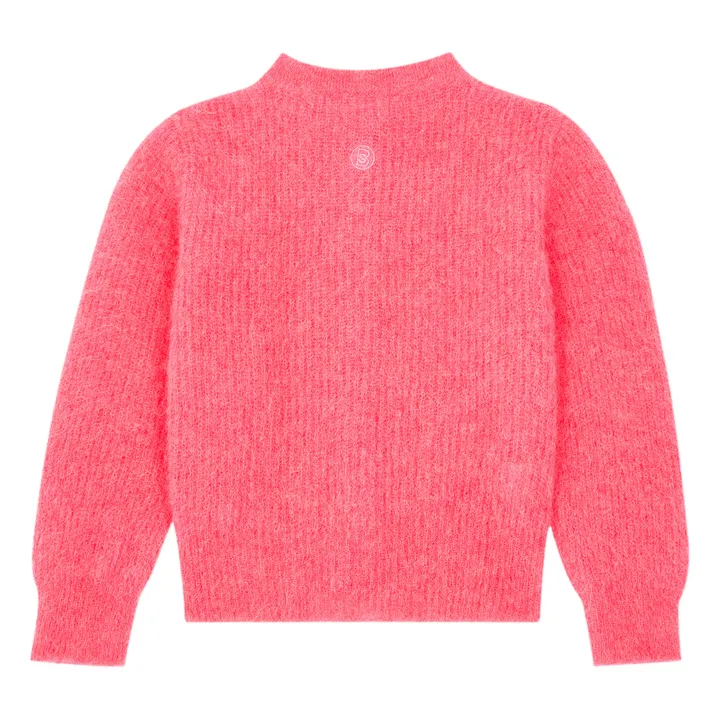 SMALLABLE BASICS Cardigan Fille Alpaga | Rouge framboise