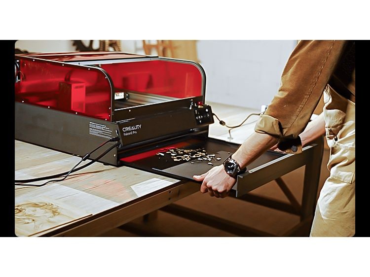 Creality Laser Gravierer Falcon 2 Pro 60 W Geschlossener Lasergravierer für Klein- und Grossserienprojekte