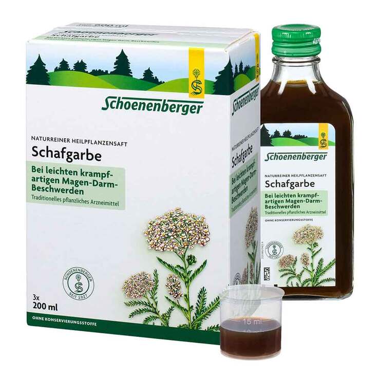 Schafgarben Saft Schoenenberger, 3X200 ml