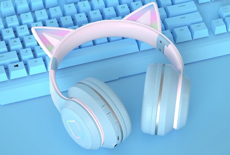 HOMTEC - Cat Ear USB oplaadbare Bluetooth hoofdtelefoon