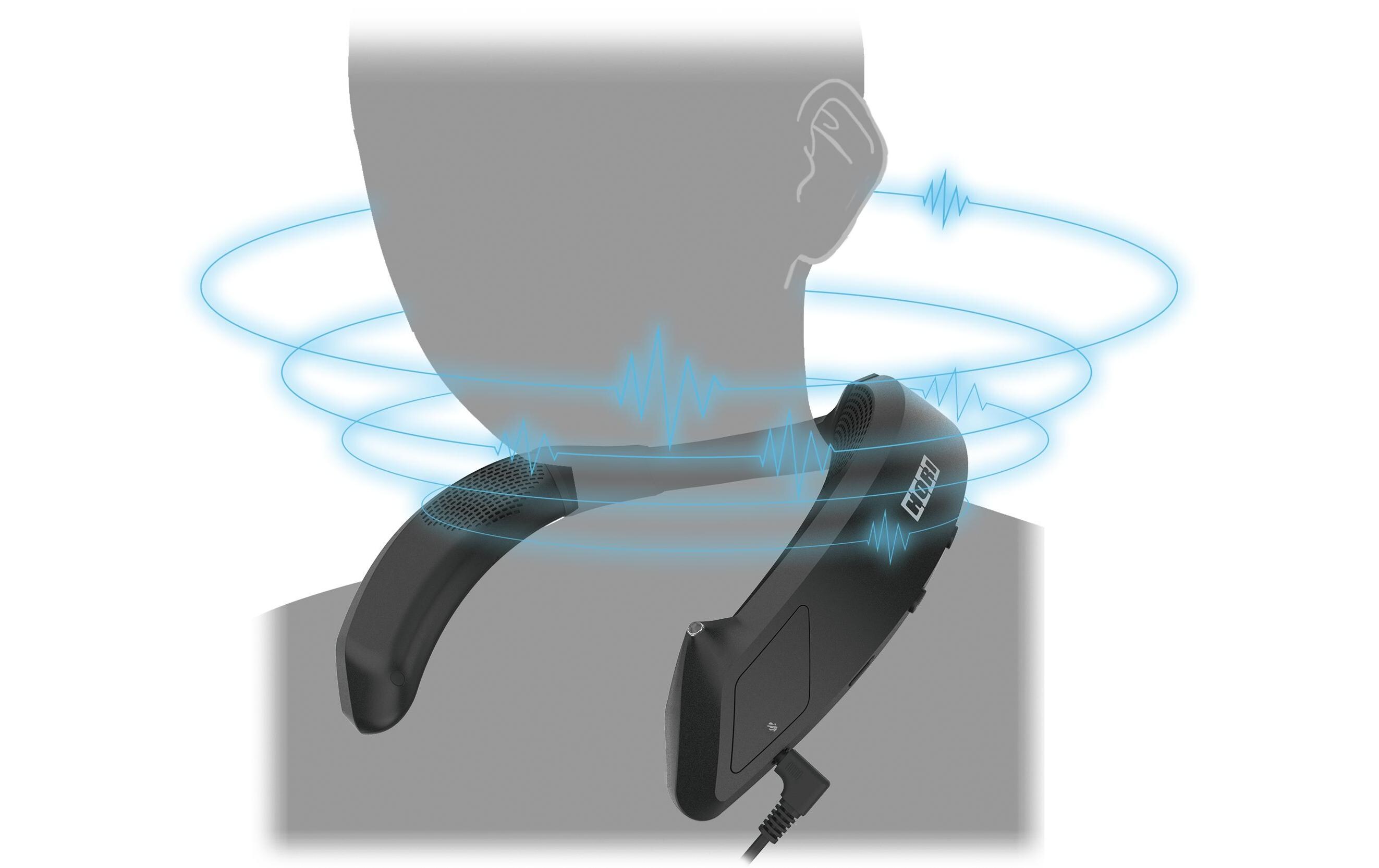 Headset 3D Sound Gaming Neckset, Xone, XSX, PC SchwarzBequemes Gaming-Neckset mit 3D-Surround-Sound