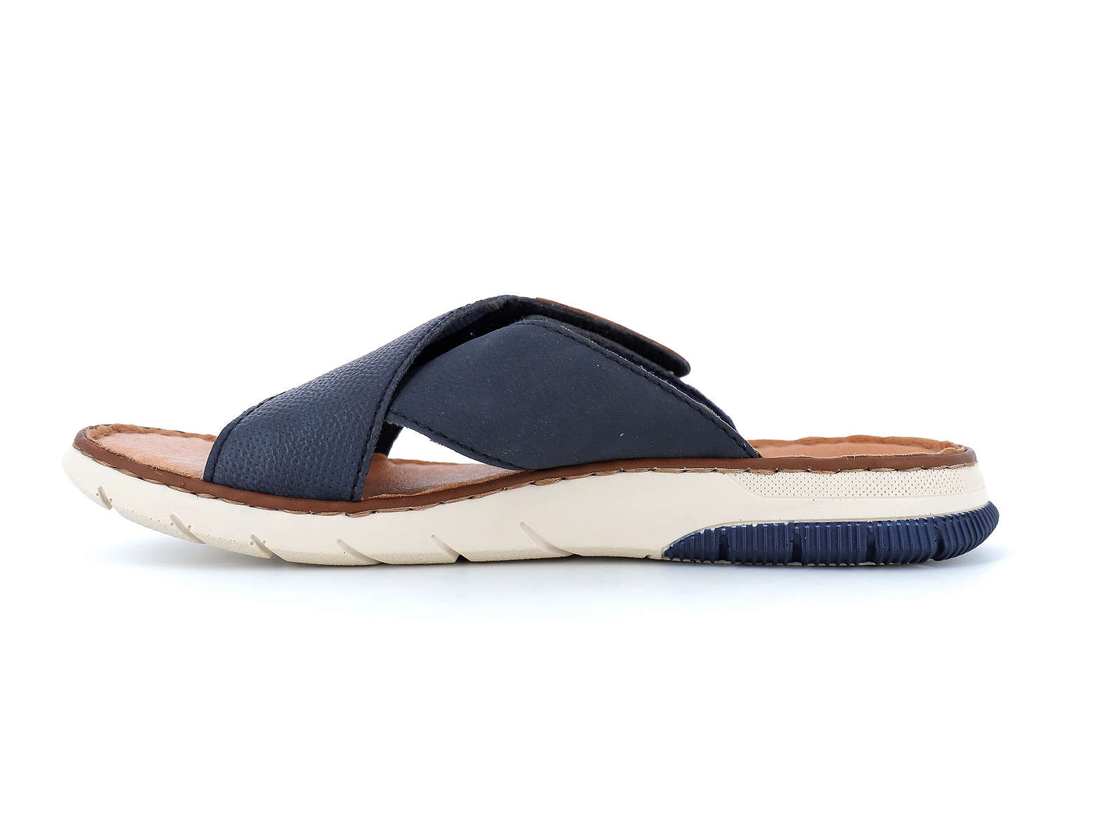 Rieker-25283 Matières combinées Marine Sable