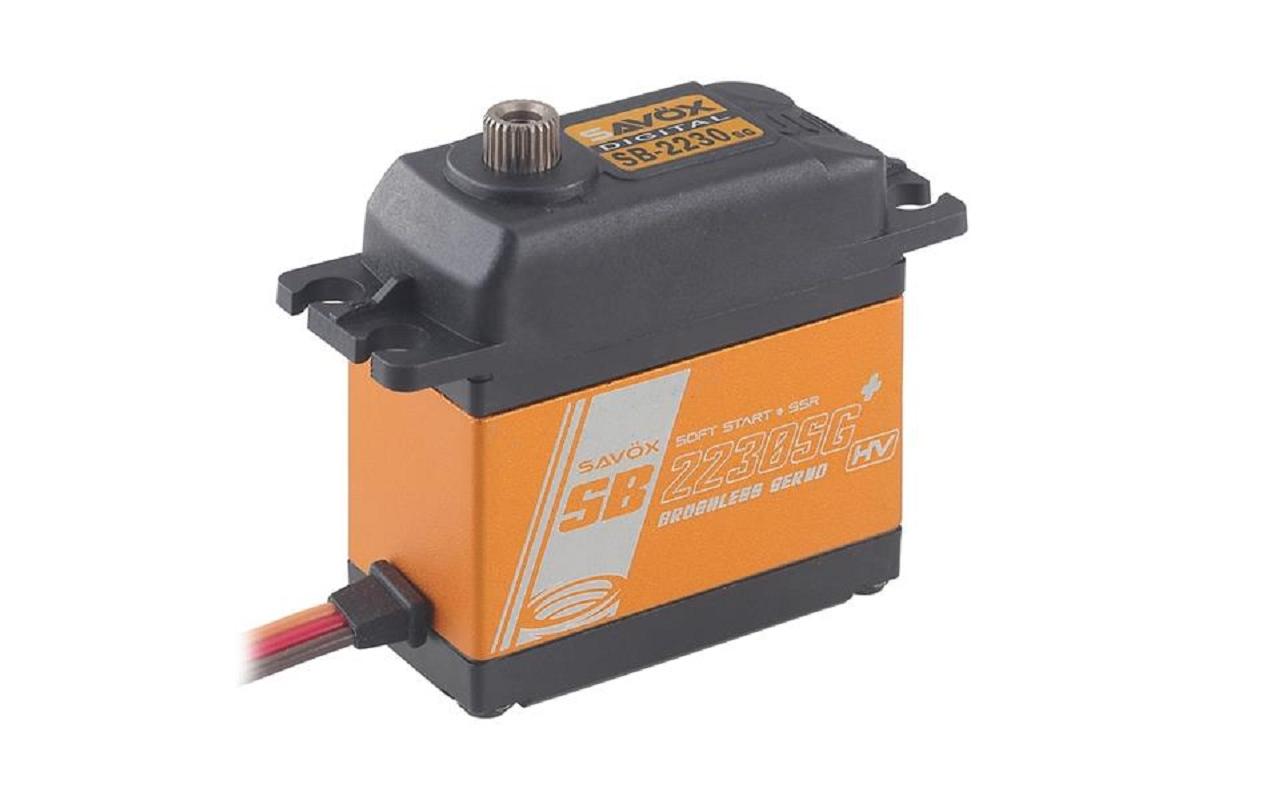 Standard Servo SB-2230SG+ 55 kg, 0.11 s, Brushless<br>Digitalservo mit Softstart, kugelgelagertem Stahl-Getriebe und Brushless Motor