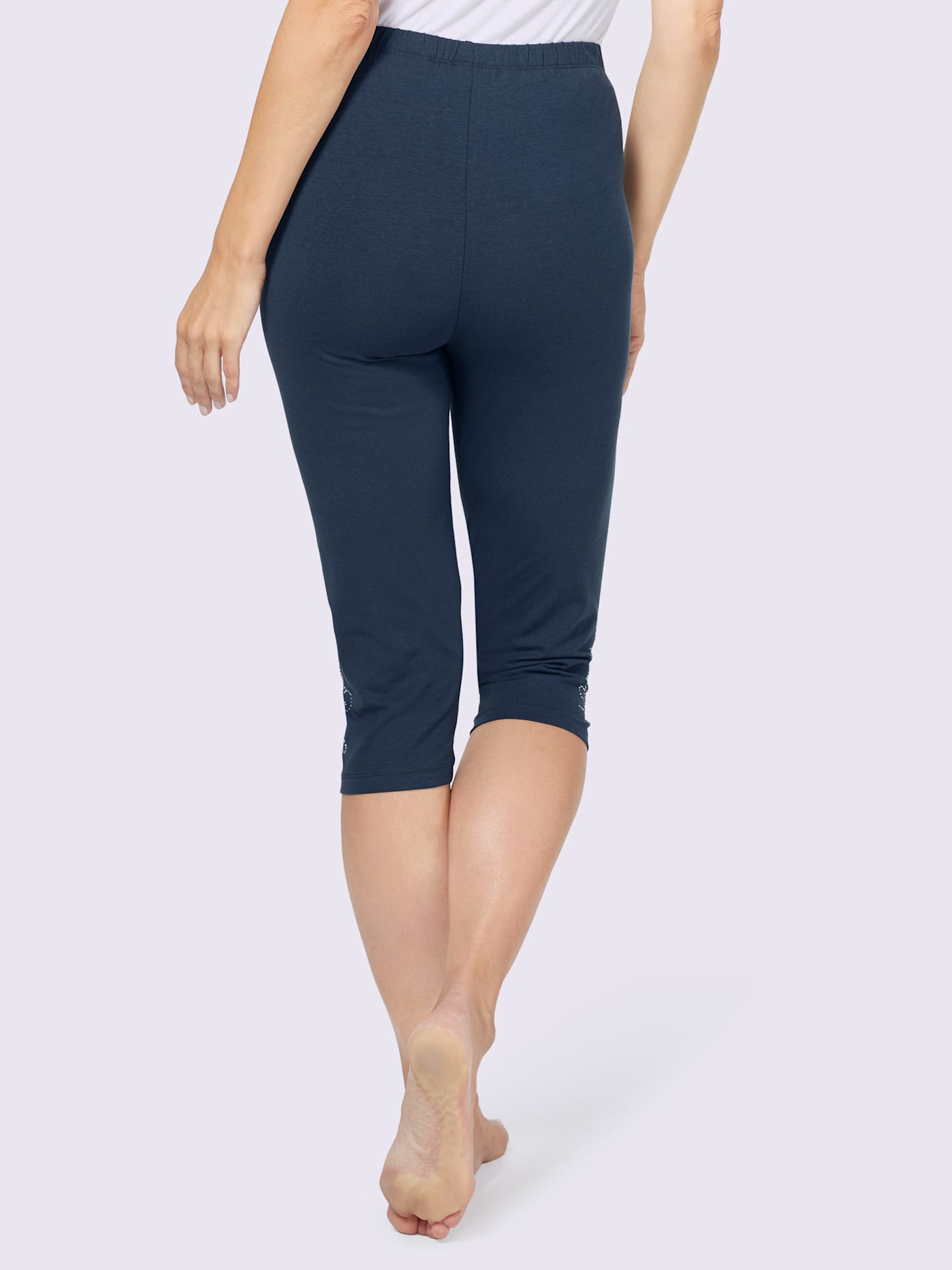 Legging court jersey fin