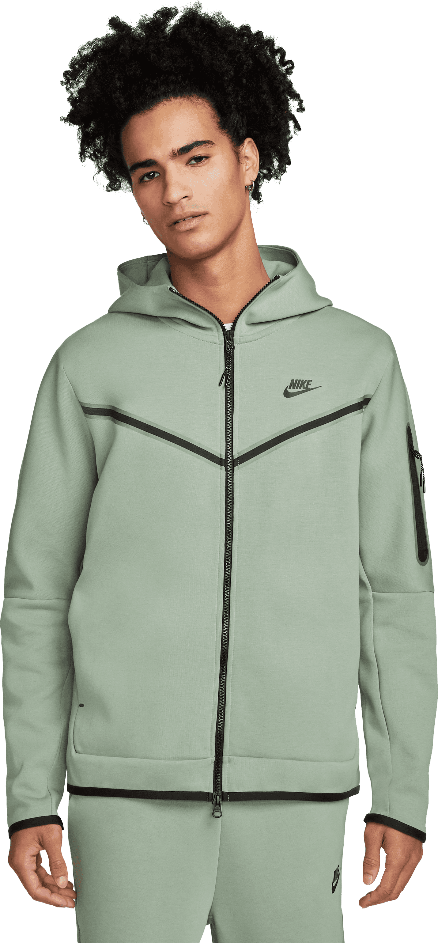 Nike Tech Fleece Windrunner Tall Grün Schwarz F330