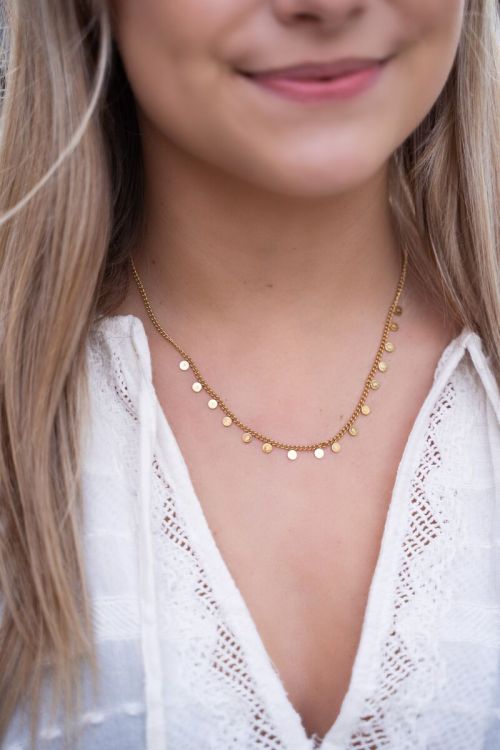 Ketting met kleine muntjes