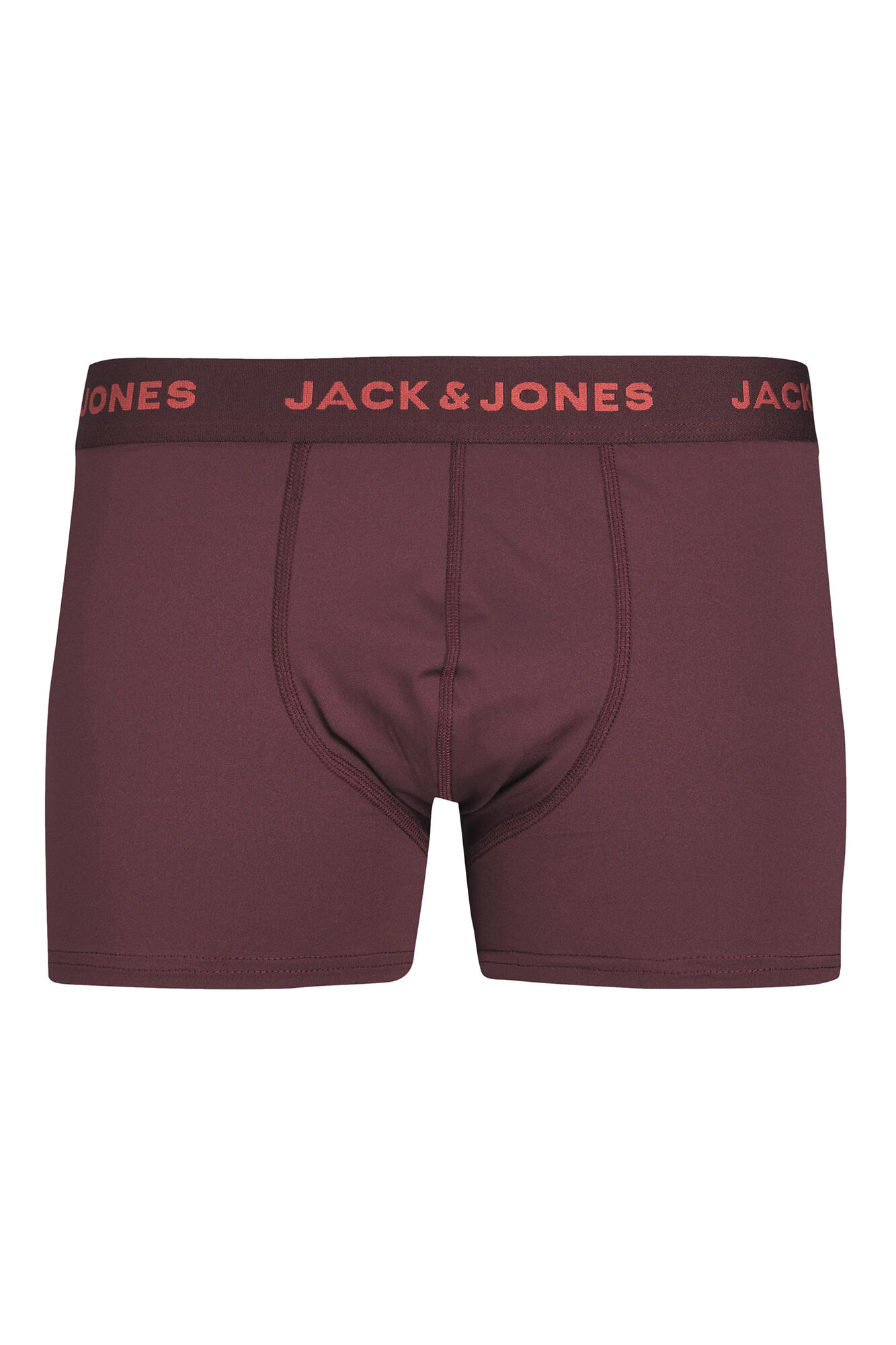 Conjunto de 3 cuecas boxer de algodão combinando.