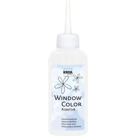 KREUL Window Color Konturenfarbe Weiß 80 ml