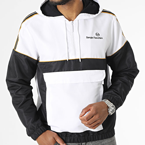 Veste Capuche Col Zippé Lista 39981 Blanc Noir