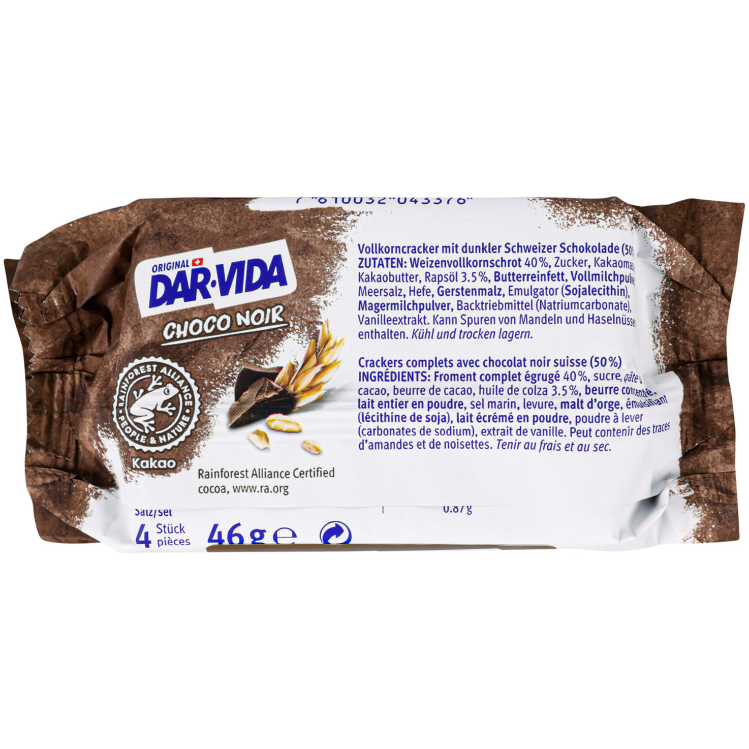Dar-Vida Choco noir 4 Portionen