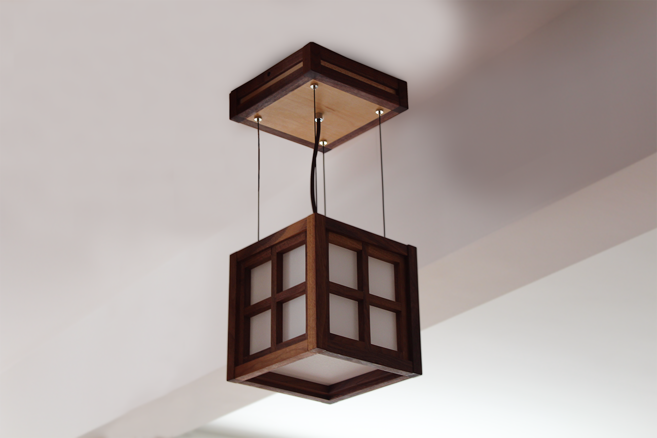 Hanglamp Kobe walnut