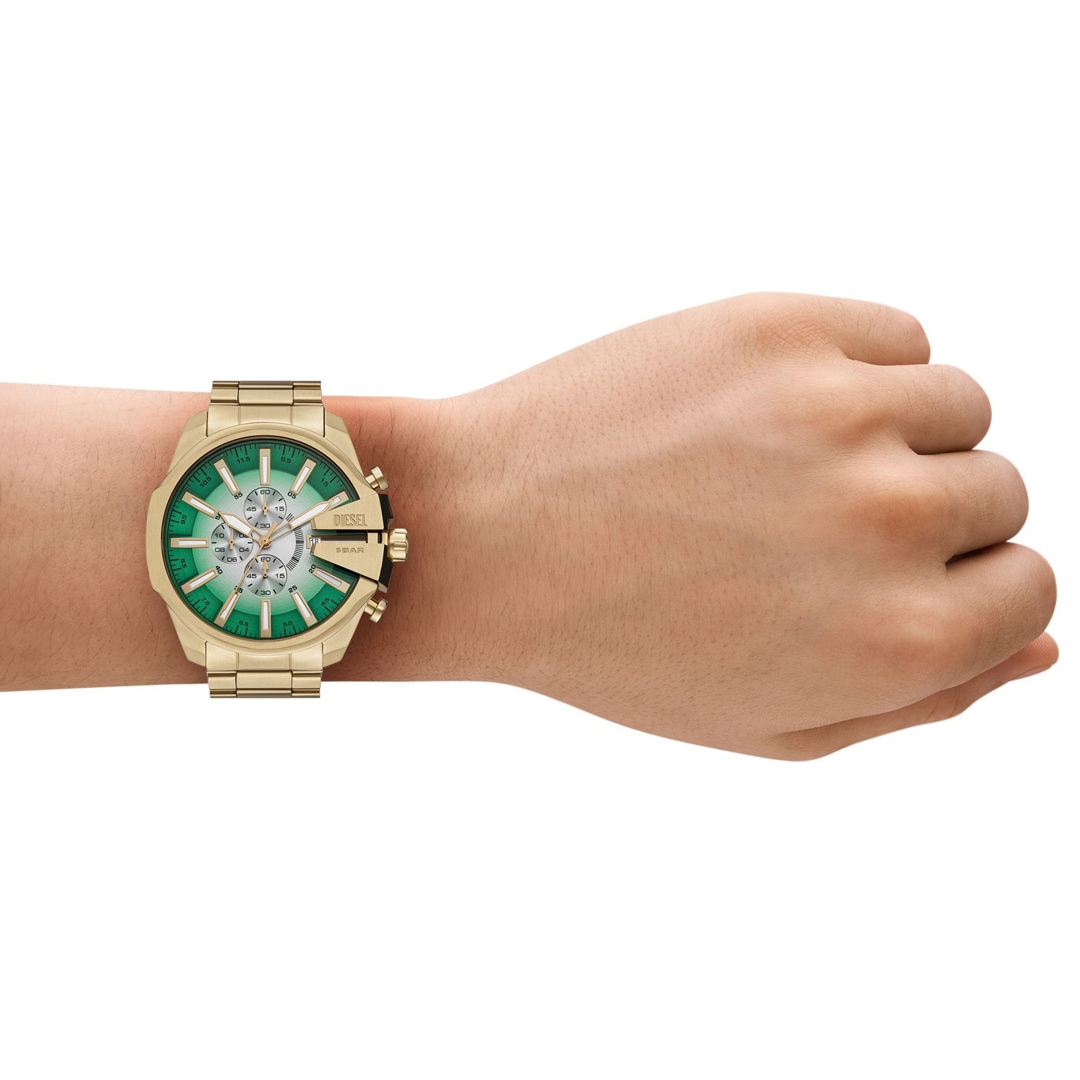 Diesel Mega Chief Slim Chronograph 48mm Goldig / Grün